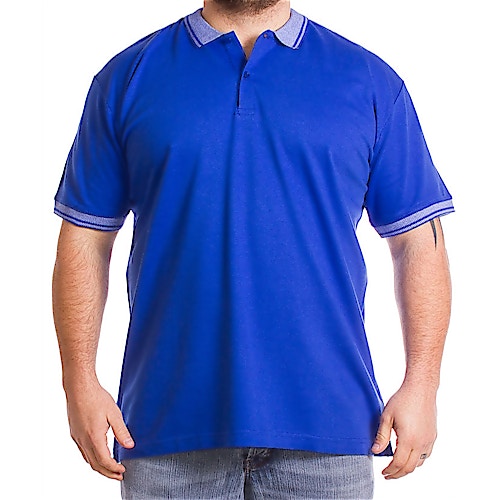Urban Revival Jacquard Polo Shirt Blue
