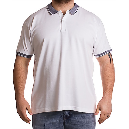 Urban Revival Jacquard Polo Shirt White
