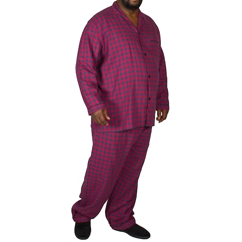 Rael Brook karierter Pyjama Rot / Blau
