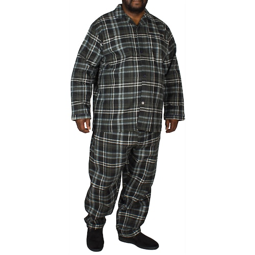 King's Club Pyjama in grau / marineblau