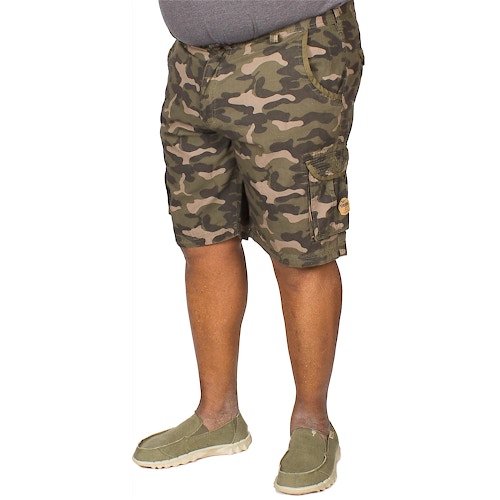 D555 Victor Camouflage Print Cargo Shorts Jungle