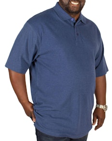 Bigdude Poloshirt Jeansblau Tall Fit