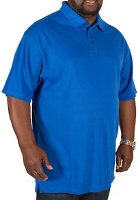 Bigdude Plain Polo Shirt Royal Blue Tall