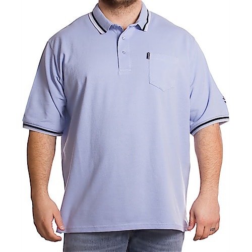 Lambretta Pocket Tipped Sky Blue Polo Shirt