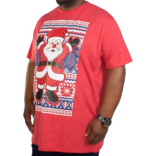 D555 Snowflake Santa Christmas T-Shirt