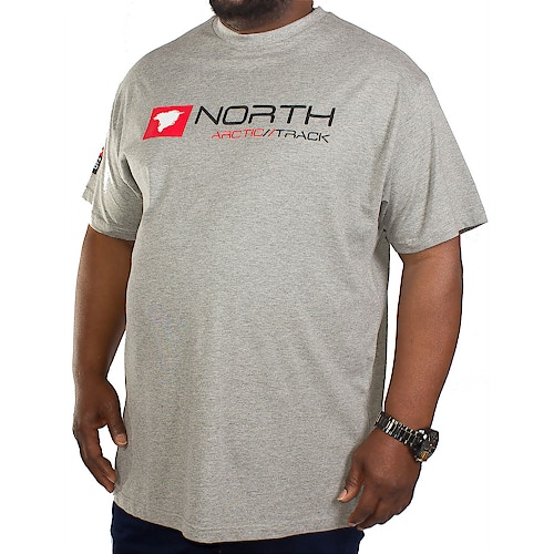 Replika North Sport Printed T-Shirt Grey