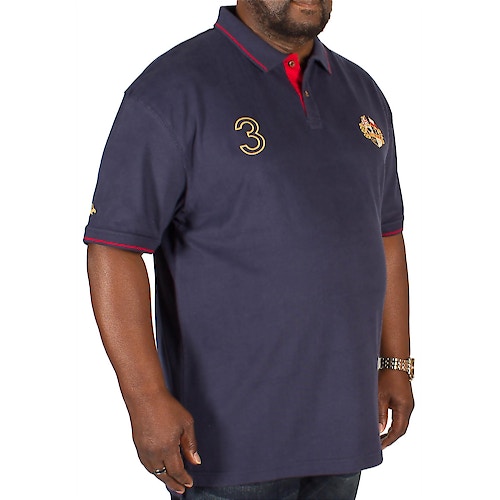 Raging Bull Jersey Crest Polo Shirt Navy