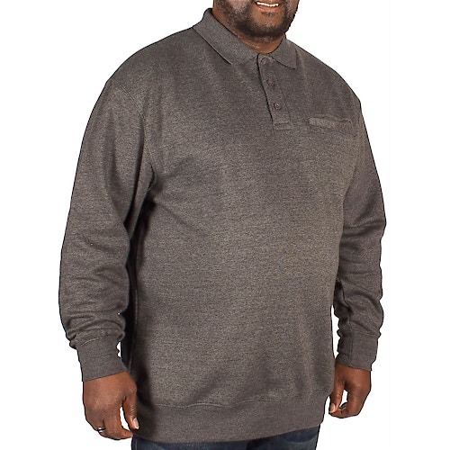KAM Polo Collar Sweater Charcoal