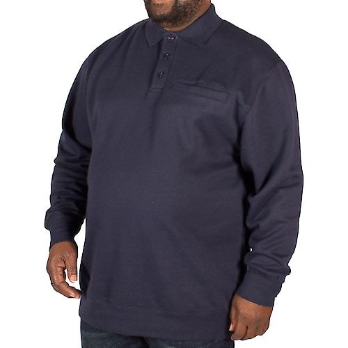 KAM Polo Collar Sweater Navy