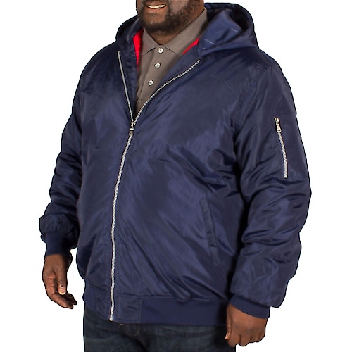 D555 Milford Padded Hooded Jacket Navy