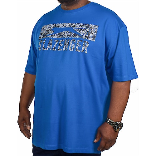Slazenger Mullery Printed T-Shirt Blue