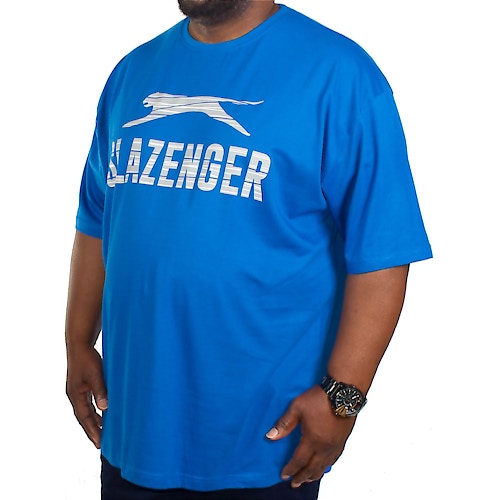 Slazenger Brock Printed T-Shirt Blue