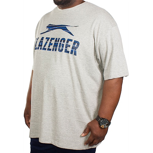 Slazenger Brock Printed T-Shirt Grey