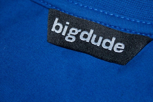 Bigdude einfarbiges T-Shirt mit Rundhalsausschnitt BigDude Germany Königsblau 