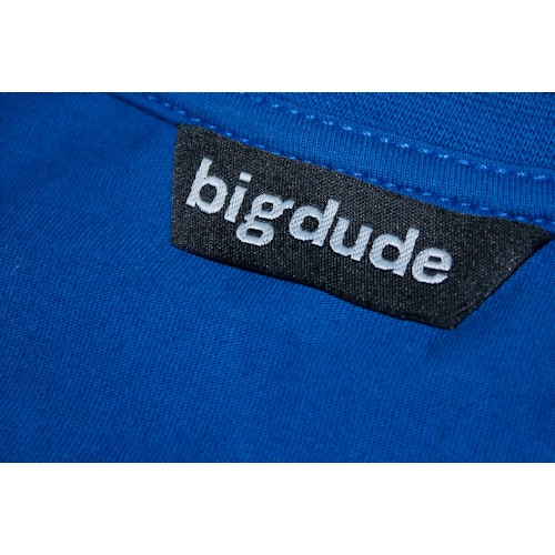 Rundhalsausschnitt | T-Shirt Germany BigDude mit Bigdude Königsblau einfarbiges