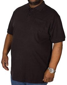 Bigdude Polo Shirt With Pocket Black