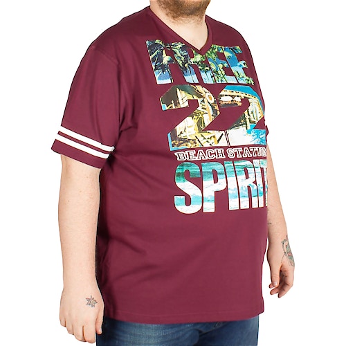 Cotton Valley T-Shirt Free Spirit Weinrot 