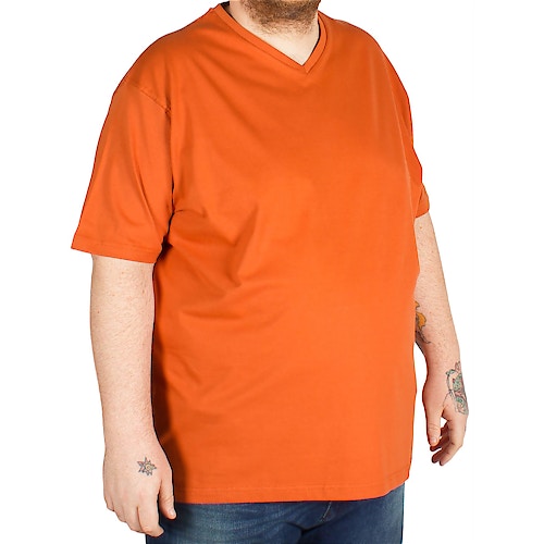Cotton Valley V Neck T-Shirt Orange