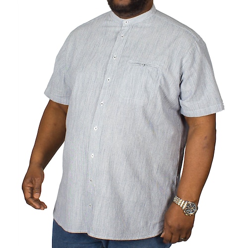 Replika Striped Short Sleeve Shirt Blue