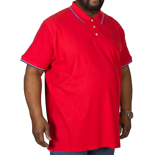 D555 Track Polo Shirt Red