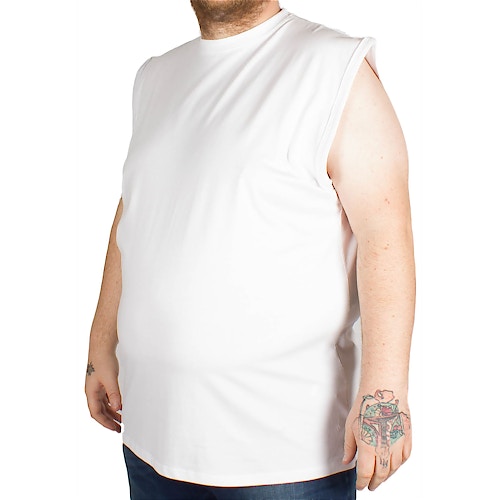 KAM Sleeveless T-Shirt White