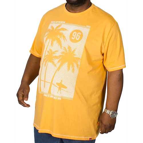 D555 bedrucktes T-Shirt Kansas Orange