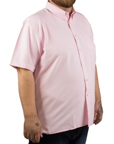 KAM Short Sleeve Oxford Shirt Pink