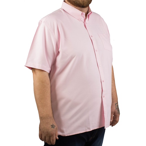KAM Short Sleeve Oxford Shirt Pink