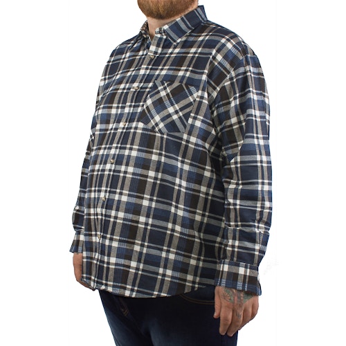 Cotton Valley Navy Flannel Check Shirt