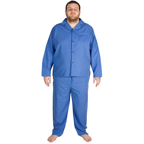 Cargo Bay Woven Pyjama Set Blue