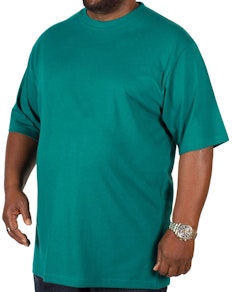 Bigdude einfarbiges T-Shirt mit Rundhalsausschnitt Grün 