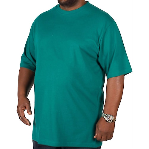 Bigdude einfarbiges T-Shirt mit Rundhalsausschnitt Grün 