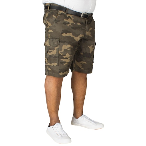 D555 Marty Camouflage Cargo Shorts Green