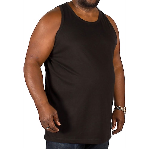Bigdude Plain Vest Black