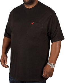 Bigdude Signature T-Shirt Schwarz/Rot Tall Fit 