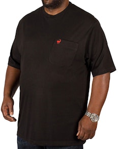 Bigdude Signature Pocket T-Shirt Black/Red Tall