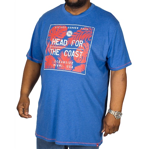 D555 bedrucktes T-Shirt Arizona Blau
