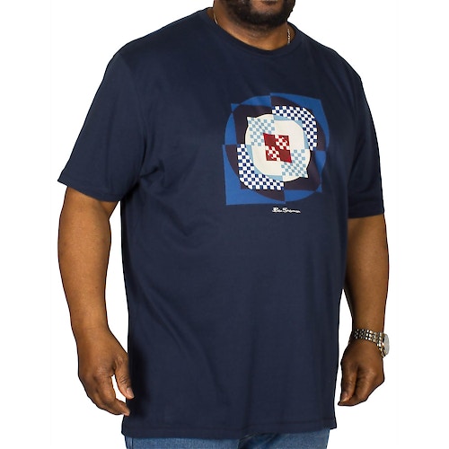 Ben Sherman - Square Target - T-Shirt Dunkelblau