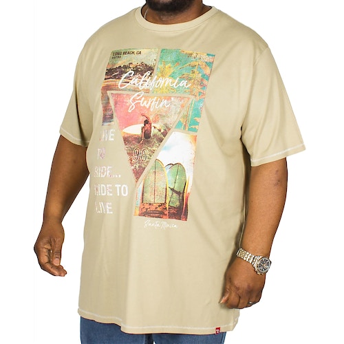 D555 bedrucktes T-Shirt Gordon Khaki