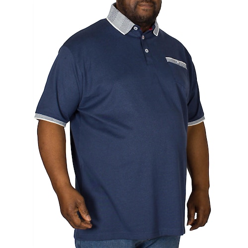 D555 George Jersey Polo Shirt Navy