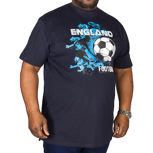 Metaphor England Print T-Shirt Blau