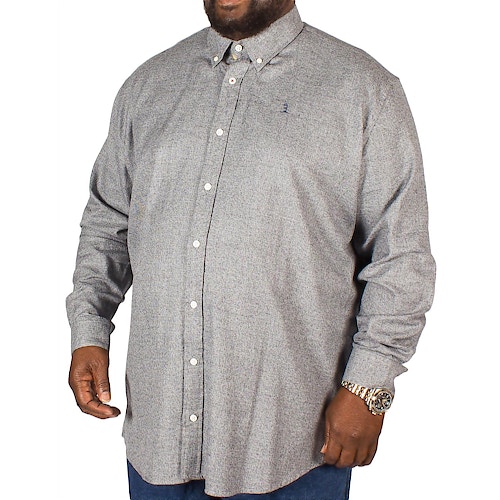 Replika Long Sleeve Plain Shirt Grey