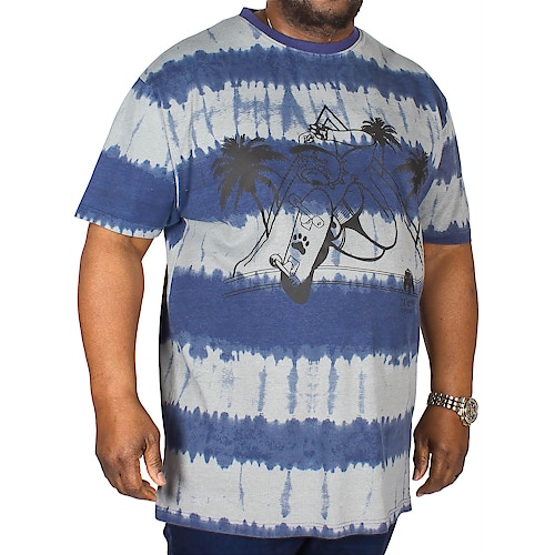 KAM T-Shirt Dog Skater Blau
