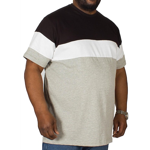 Bigdude Cut & Sew T-Shirt Black/Grey