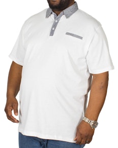 Bigdude Jersey Poloshirt Weiß