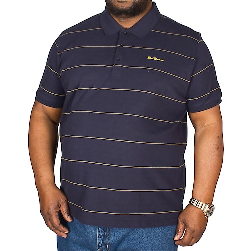 Ben Sherman Classic Stripe Polo Shirt Navy
