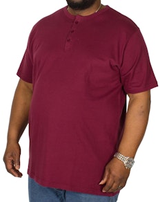 Bigdude Grandad T-Shirt Burgundy Tall