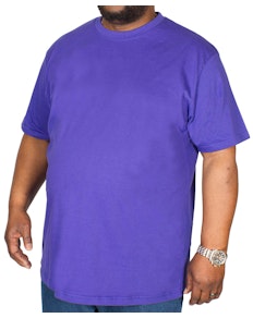 Bigdude Klassisches T-Shirt mit Rundhalsausschnitt Violett