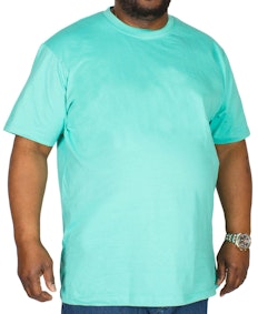 Bigdude Klassisches T-Shirt mit Rundhalsausschnitt Türkis