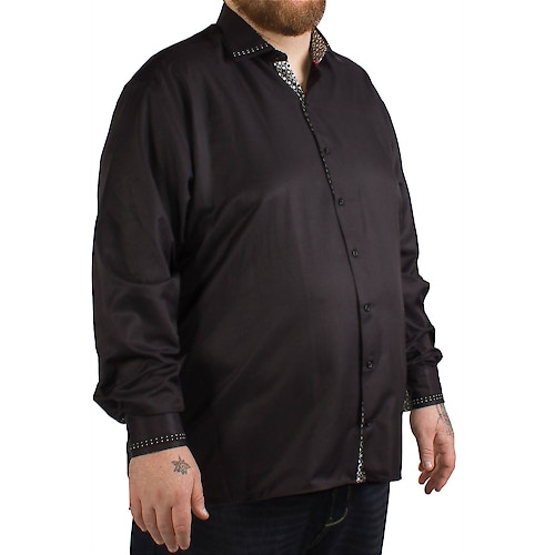 Louie James Dot Collection Long Sleeved Shirt -Black